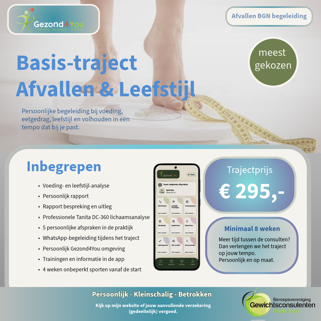 Basistraject Afvallen & Leefstijl