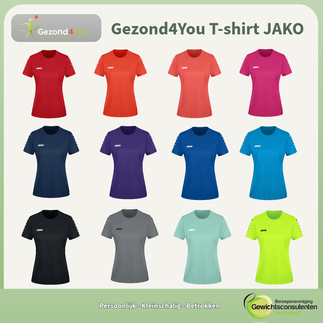 Gezond4You JAKO TEAM sportshirt – dames en unisex